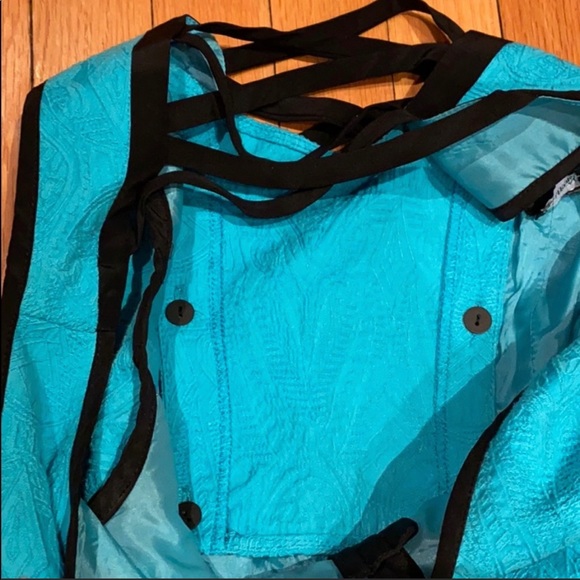 Nanette Lepore x Bergdorf Goodman  Turquoise Dress - Picture 6 of 8